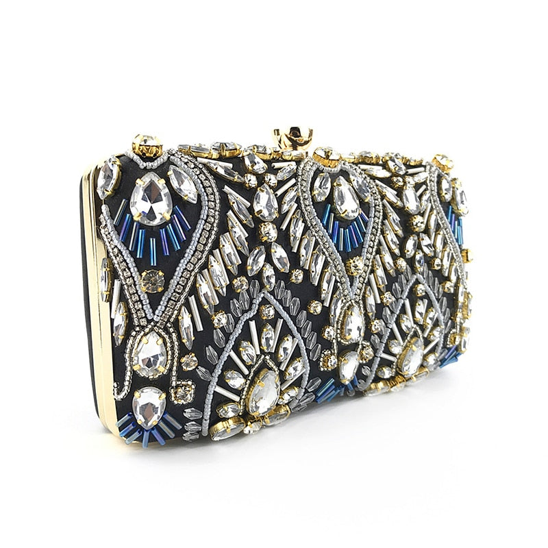 Seashell Beaded Clutch