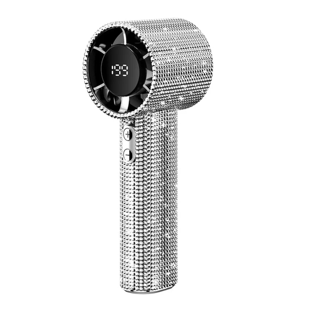 Bling Platinum Sparkling Portable Fan