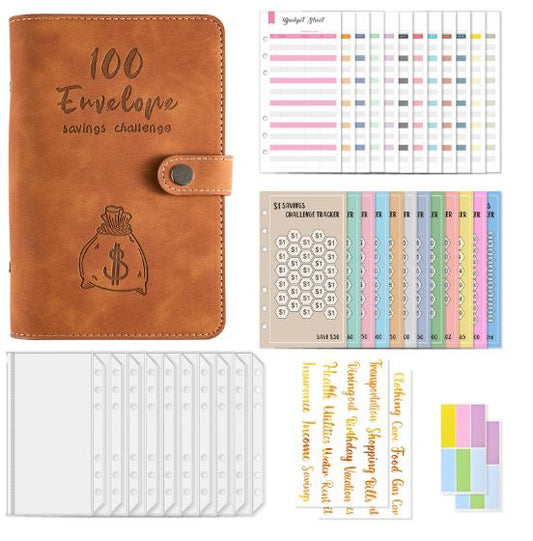 Savings loose-leaf 100-day budget challenge notebook