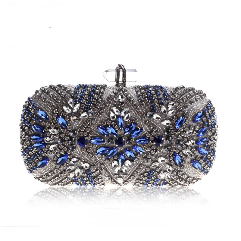 Paisley Rhinestone Clutch
