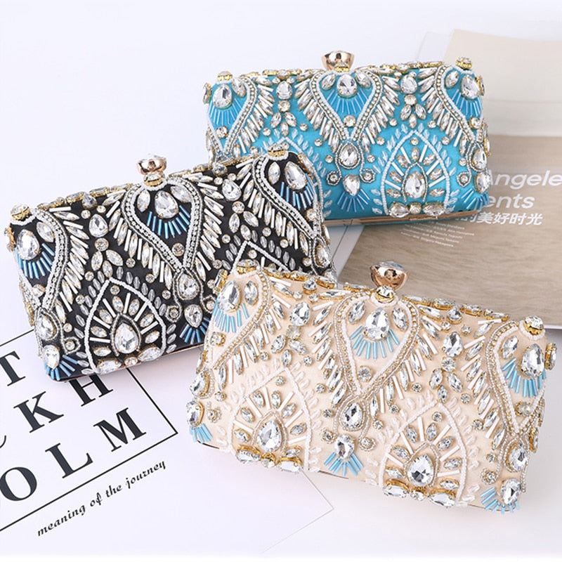 Seashell Beaded Clutch