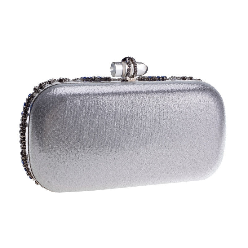 Paisley Rhinestone Clutch