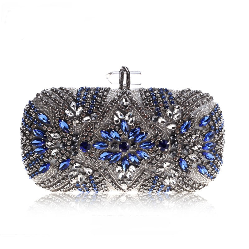 Paisley Rhinestone Clutch