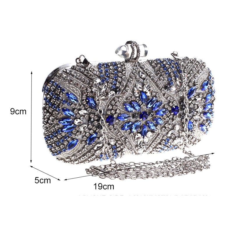 Paisley Rhinestone Clutch