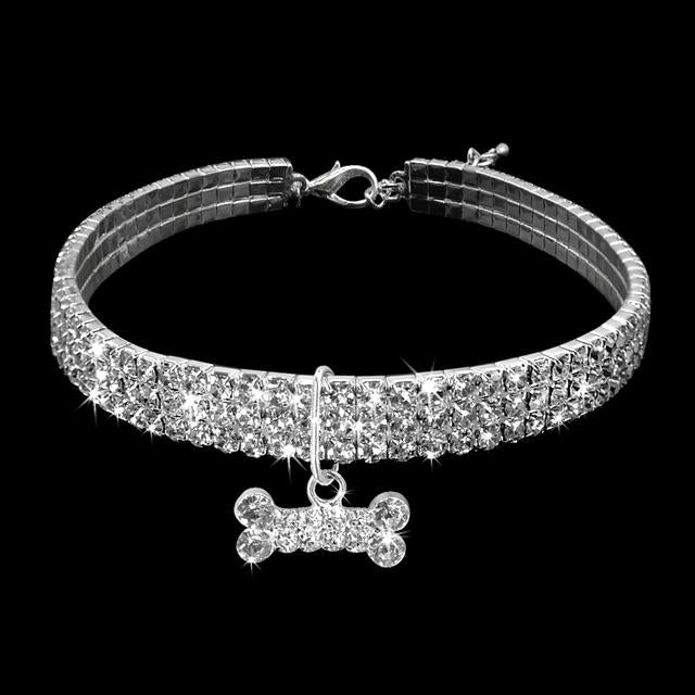 Rhinestone Dog Collar Crystal Puppy