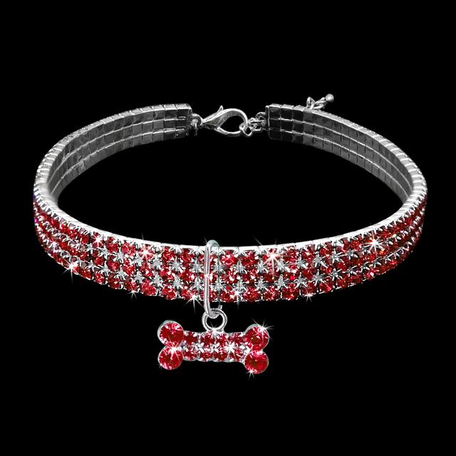 Rhinestone Dog Collar Crystal Puppy