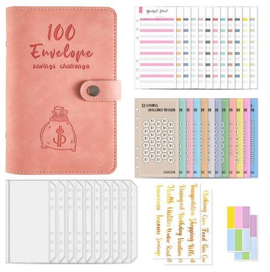 Savings loose-leaf 100-day budget challenge notebook