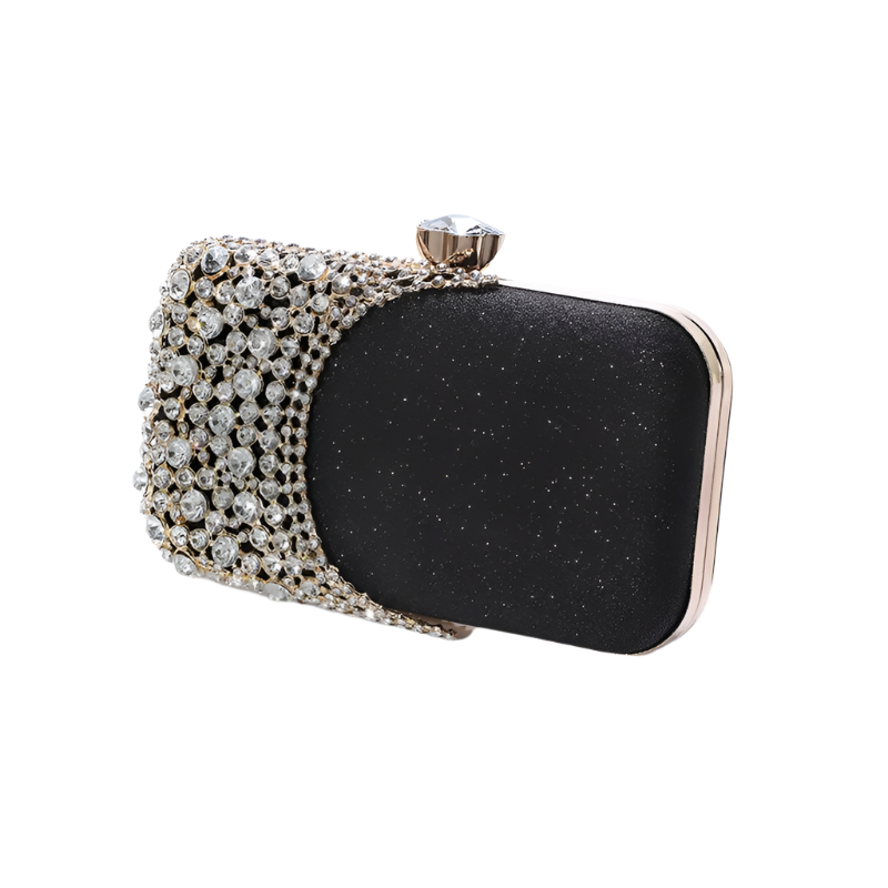 Half Moon Diamond Evening Clutch