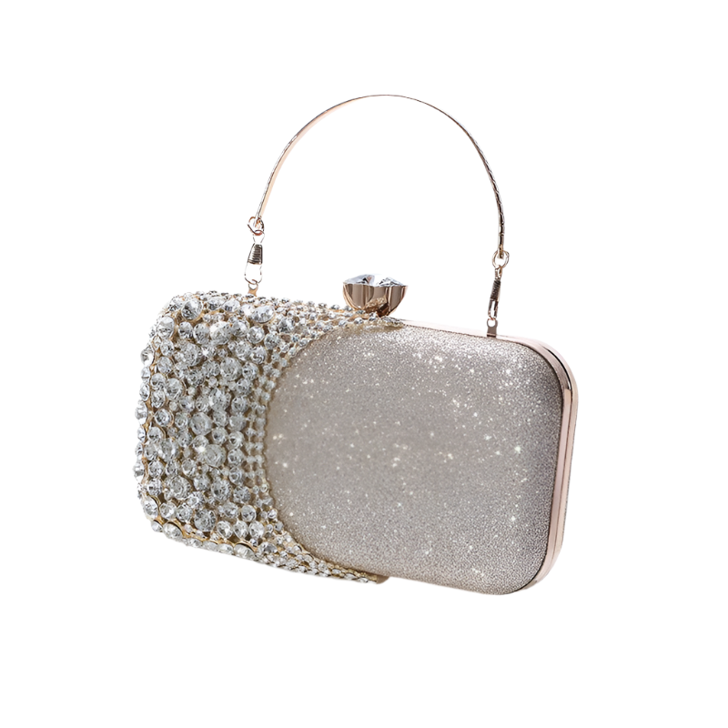 Half Moon Diamond Evening Clutch