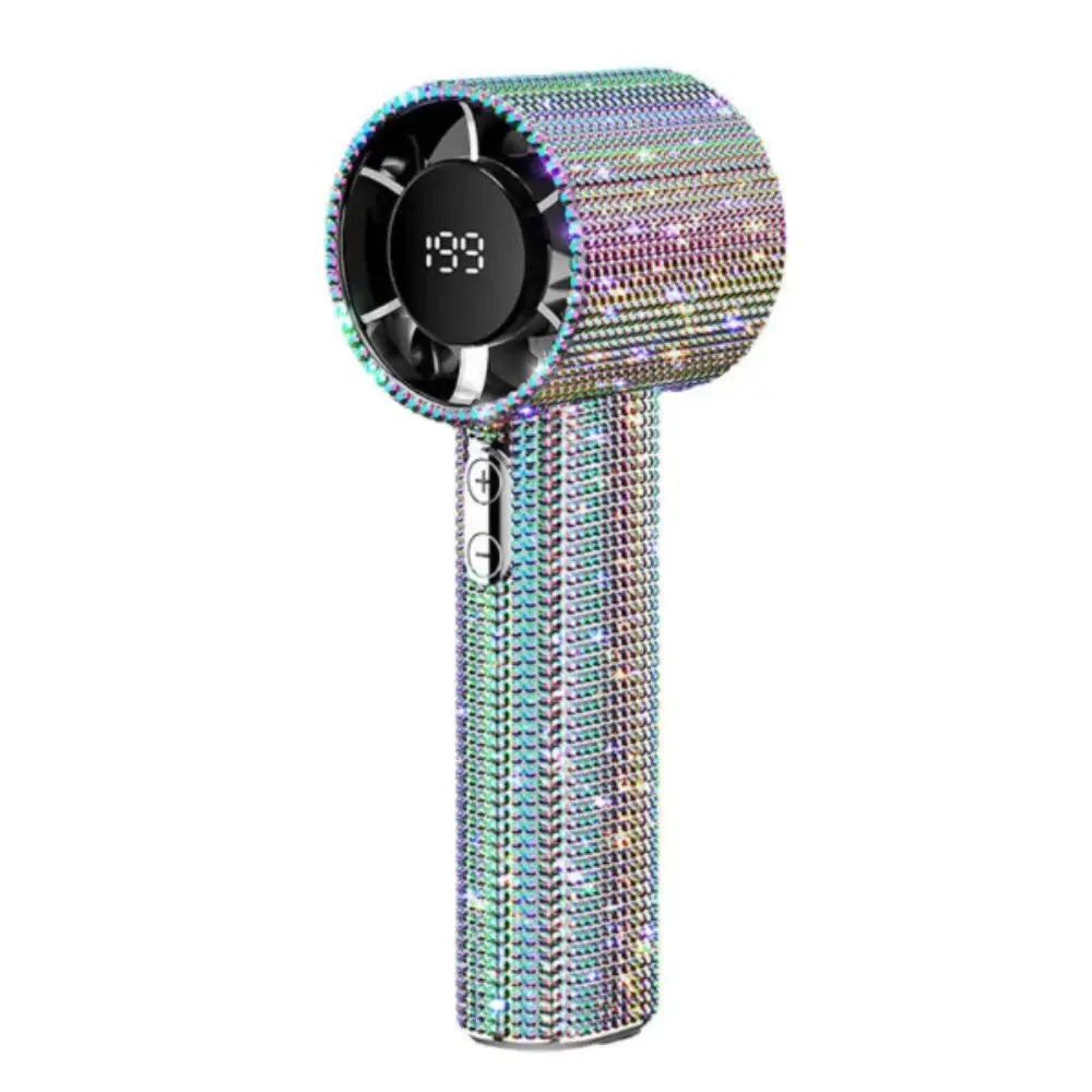 Bling Platinum Sparkling Portable Fan