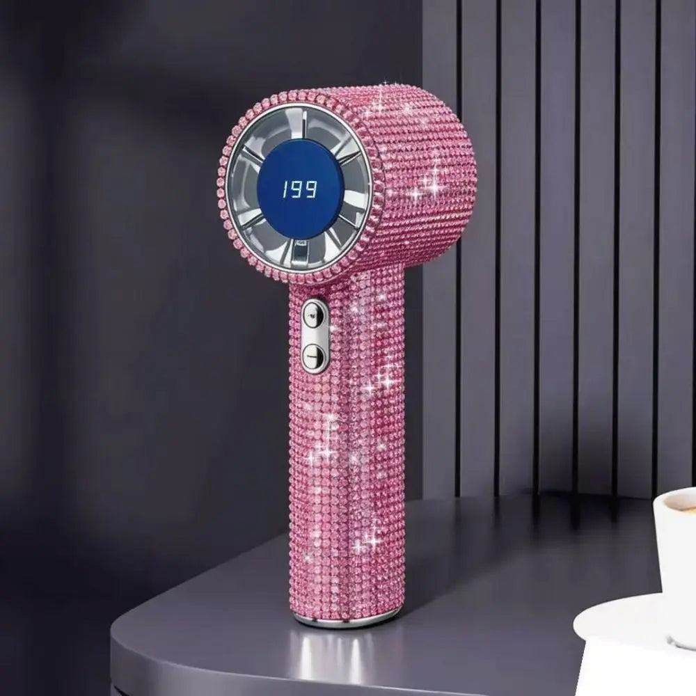 Bling Platinum Sparkling Portable Fan