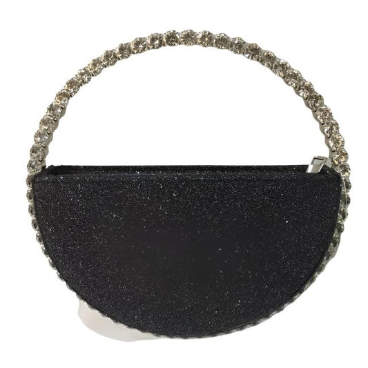 Half-Moon Circular Evening Bag